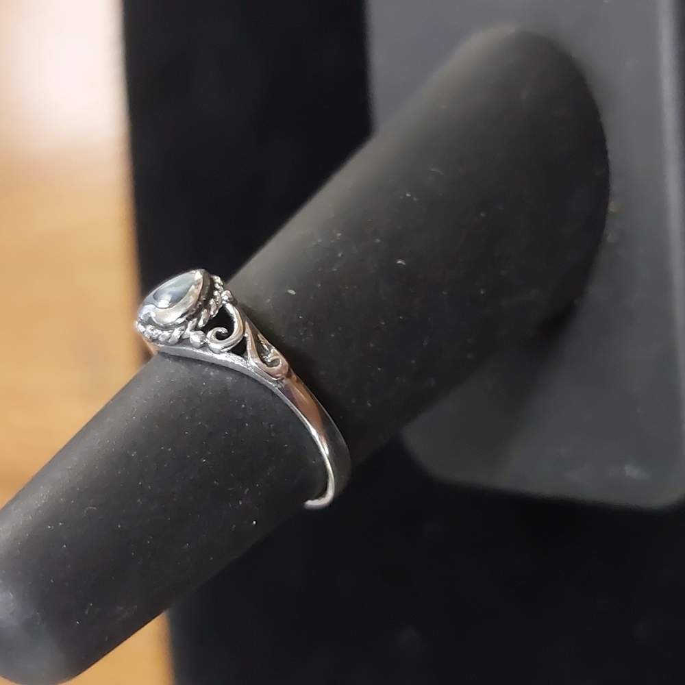 Sterling Silver Abalone Ring Assorted Sizes. - Picture 2 of 7